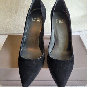 Stewart Weitzman black-heeled suede pumps - very good condition